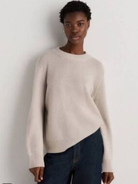 Quince Mongolian Cashmere Oversized Crewneck Sweater